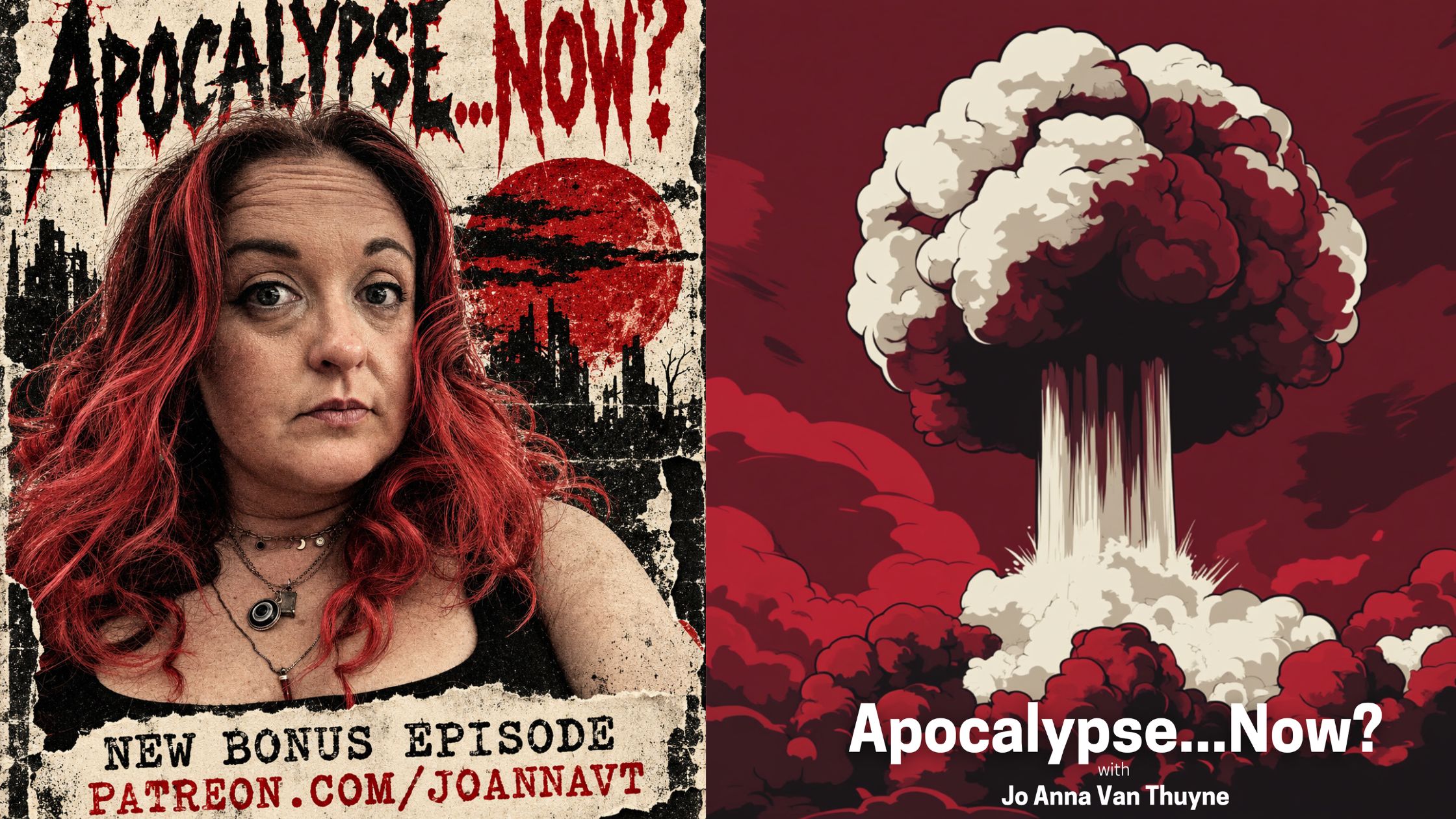 Jo Anna Van Thuyne promoting a new Apocalypse…Now? Patreon bonus episode